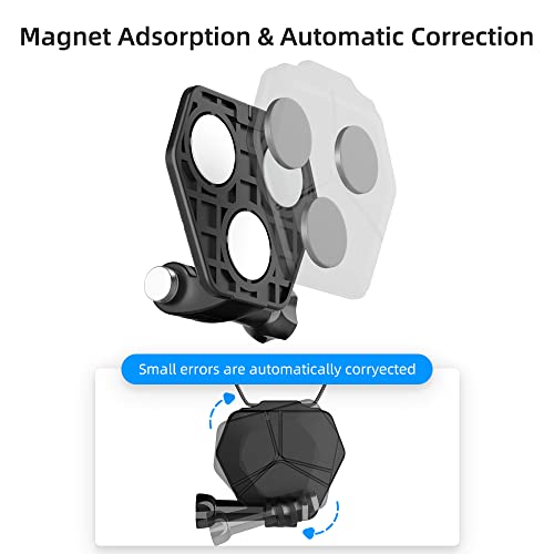 SUREWO Magnetic Snap Mount for GoPro Hero 13/12/11/10/9/8/7/6/5/Max, Insta360 Series, DJI OSMO Action 5 Pro/4/3 - Image 4