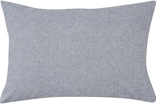 NITORI 7515366 Cotton Linen W Blue Pillow Case