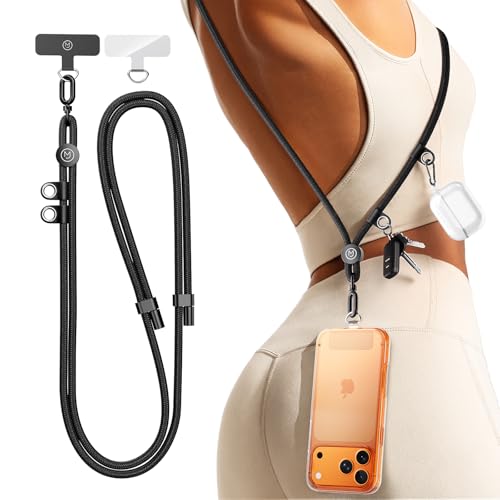 Adjustable Metal Buckle Phone Lanyard for Travel