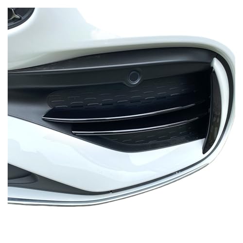 車用フロントバンパースプリッター サイドスポイラー エアベント ウィンドナイフ ボディキット メルセデスベンツ Cクラス W206 C200 C260 C300 2022 2023対応(Glossy black)