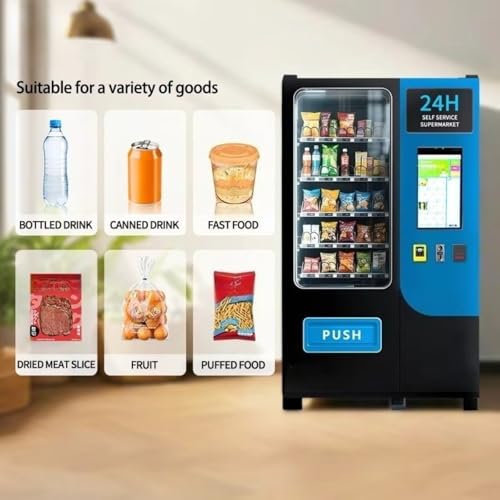 Snack Drink Vending Machine, Commercial Combo Vending Machine with Refrigeration and Cashless Payment, Automatic Beverage and Snack for Office, School, Gym, Business Location - Thumbnail 5