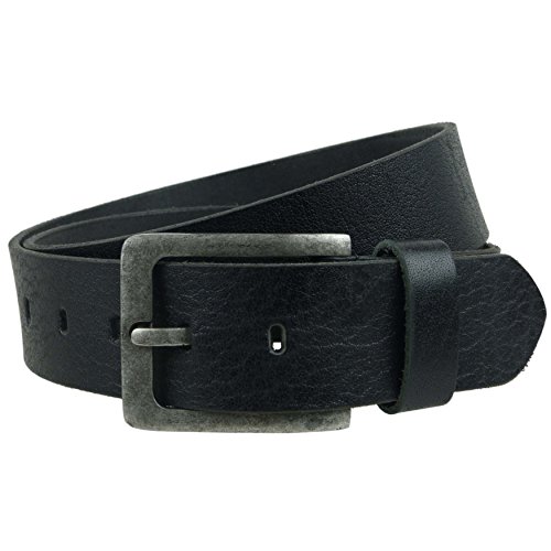 Ceinture cuir véritable noir homme effet vieilli pour en finir avec l'usure