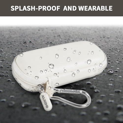 Image of USB Flash Drive Case, SD Card Holder Compatible with Thumb Drive, Memory Cards, SDXC SDHC Storage Bag, Electronic Accessories Organizer for SanDisk for Samsung for Inland (White)