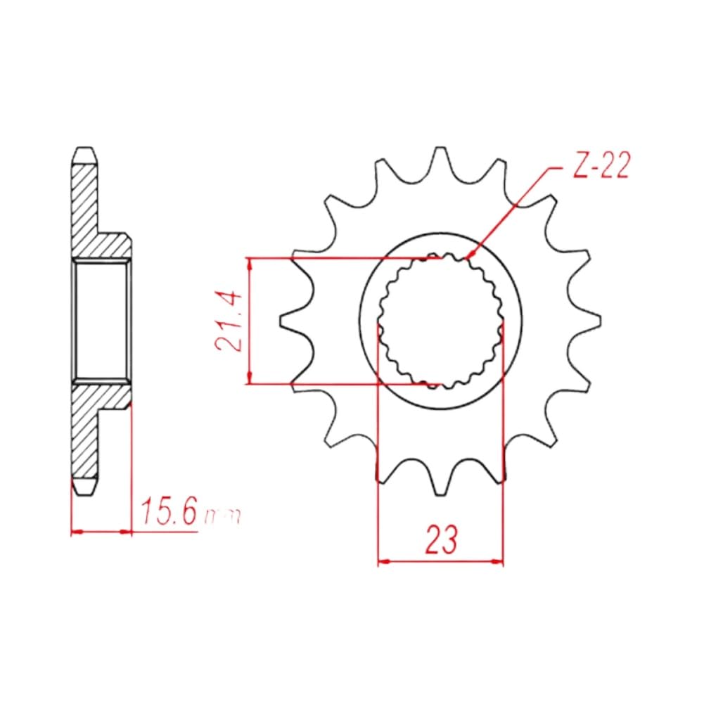 Pignone 520-15T compatibile con SRX400 TT600R