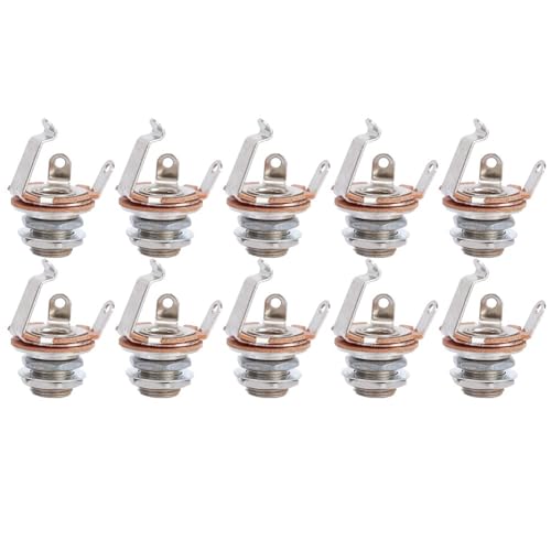 Prises jack femelle de 6,35 mm pour guitare électrique et basse lot de 10 pièces de rechange entrée