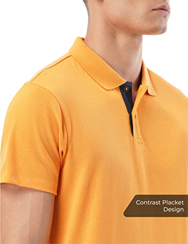 Image of FYLTR Men's Casual Polo T-Shirt with Contrast Placket | Polo - T-Shirt for Man | T-Shirt for Men