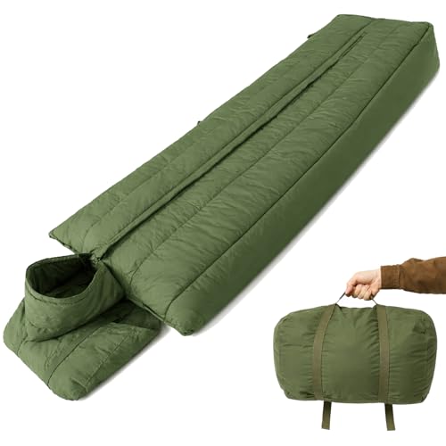 Saco de Dormir MT Estilo Patrón Ejército Británico 1958 – Sistema Táctico Enrollable con Bolsa de Compresión, Impermeable y Cálido, Equipo de Supervivencia para Exterior OD/Multi-Terrain miniatura 1