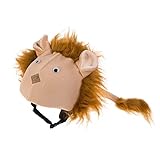 Skihelm und Snowboardhelm Abdeckung Cow/Rabbit/Lion/Chicken/Devil Teufel rot für Kinder Überzug Helmcover (Lion), Einheitsgröße