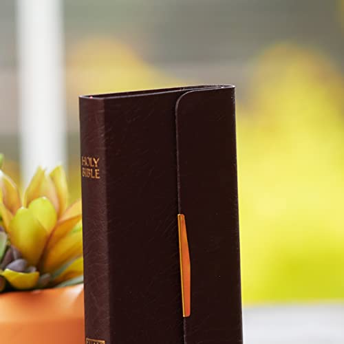 Image of Nkjv, Checkbook Bible, Compact, Bonded Leather, Burgundy, Wa
