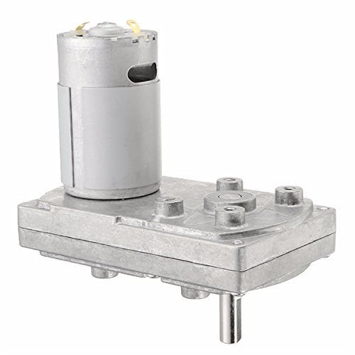 EsportsMJJ DC 12V 6000RPM Gear Motor 5RPM Square Electric Drive Motor