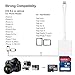 Lightning to SD Card Camera Reader for iPhone iPad【Apple MFi Certified】SD Card Adapter Memory Card Reader Trail Game Camera Viewer for iPhone 14/13/12/11/XS/XR/8/7/iPad,No App Required(Plug and Play)