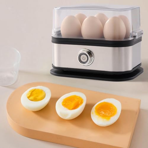 Cocedor de huevos eléctrico de diseño moderno y compacto con apagado automático para cocina 4