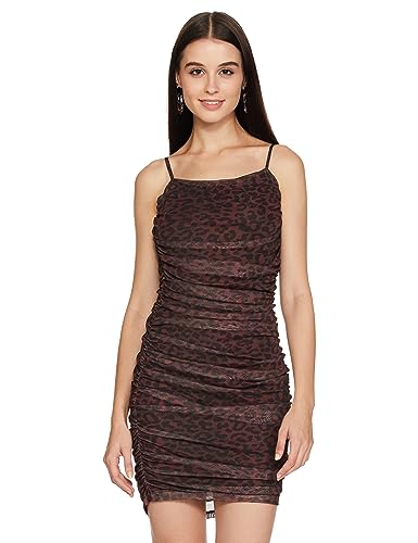 Image of KETCH Women's Fit and Flare Full Length Regular Fit Printed Full Sleeve Dress