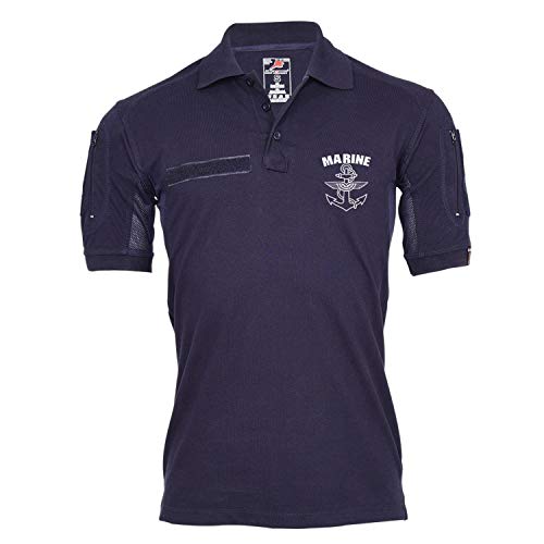 Polo tactique Marine Copytec 25538 haut de gamme avec motif ancre BW