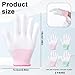 Exircy 4 Pcs Heat Gloves for Hair Styling, Heat Resistant Gloves Professional Curling Iron Glove for Flat Iron and Curling Wand Suitable Sublimation Heats Transfer Printing