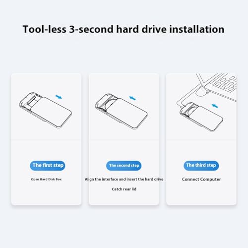 Caja externa USB3.0 para disco duro 2.5 pulgadas miniatura 6