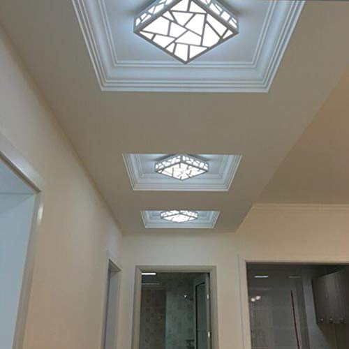 Plafonnier LED moderne blanc carré fin minimaliste 240V