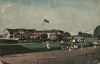 Tennis Courts, Mohawk Golf Club Schenectady, New York NY Original Antique Postcard