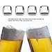 Cooling Stone for Beer, Reusable Stainless Steel Ice Cubes Set Cooling Cubes Chilling Rocks with Tong for Whiskey Vodka Wine Beer and All Drinks (Color : #1)
