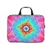 Produktbild Psychedelic Pink Fractal Art Laptop Tasche Design Laptop Tasche Tasche Tasche Weich Stoßfest Notebook Tragetasche mit Tragbarem Griff für Damen Herren Weiß 17 Zoll
