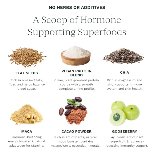 Image of Hormone Balance Protein Powder and Fiber Blend, Vanilla, 14 Servings | A protein powder blending pea and brown rice protein that may support hormone balance and ease PMS, your period and menopause
