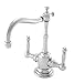 Newport Brass 108/15A Chesterfield Double Handle Hot / Cold Water Dispenser from the 940 Series, Antique Nickel (Pewter)