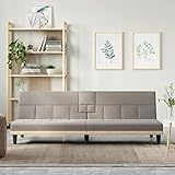 Design pratique : le canapé-lit de jour est équipé d'une table à thé pliable avec deux porte-gobelets.