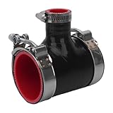 RIAYOOE T-Piece Silicone Hose, 3-Way for BOV Coupler Blow Off Valve Tube Adapter, ID=2.5