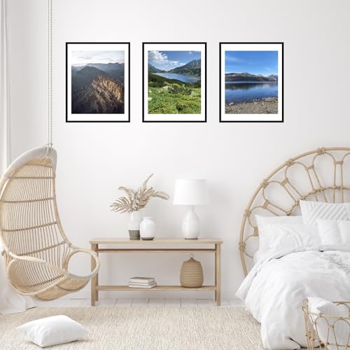 Image of JCJMY 18x24 Picture Frame with 16x20 Mat, Display Photo 16x20 with Mat or 18 x 24 Without Mat, Wall Hanging Large 18 by 24 Poster Frame with Plexiglass, Black