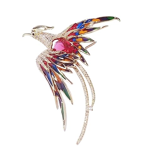 Broche Phoenix strass pour illuminer vos vestes et robes de soirée