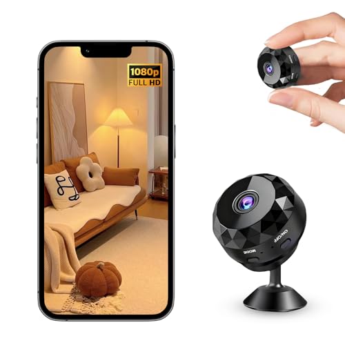 YIQILAIYA W10 Camara Vigilancia WiFi Interior 1080pHD Mini Camaras de Vigilancia Interiores para Ver En El Movil, con Audio y Vídeo