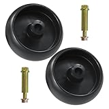 LAWNEAGLE 2 Pack GX10168 Deck Wheels with Bolts Replaces GX10168 Deck Wheels for John Deere GX10168 Gauge Wheel for John Deere 115 D140 D160 D170 L100 L110 L120 L130 LA115 Z425 Z445 Mowers