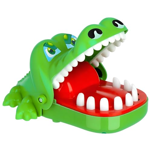 xianshi Krokodil Spiel Spielzeug Krokodil Zähne Kroko Doctor Kinder Croco doc Spiel Spielzeug Zähne Schnappt Spaß Mund Finger beißen,Partyspiele,für Jungen und Mädchen