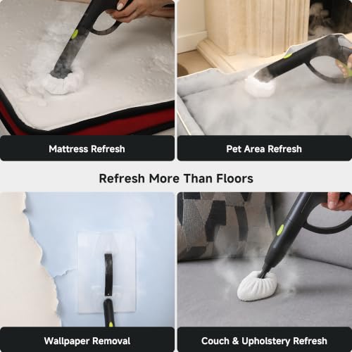 Image of Heavy-Duty Steam Cleaner for Home, 1500W High Pressure with 22 Accessories