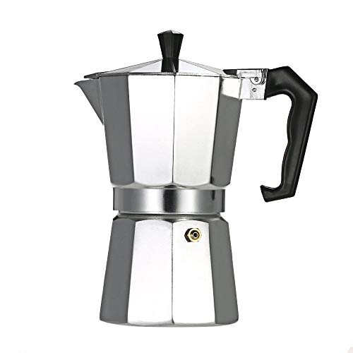 Decdeal 3-12 Cup Stovetop Espresso Maker Aluminum Coffee Stovetop Maker Mocha Pot for Use on Gas or Electric Stove