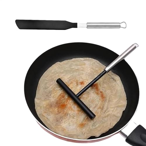 Crepe Tools, Crepe Distributor and Spatula Set | Pancake Crepe Tools | Non-Stick Metal Pancake Scraper and Distributor Baking Tools for Pancake Stand in Kitchen