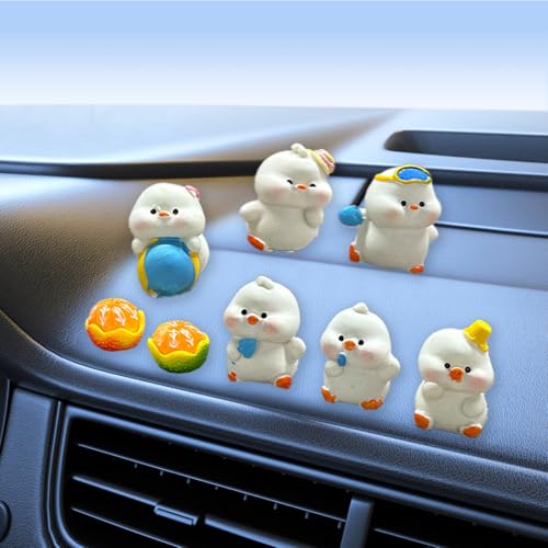Cute Miniature Resin Duck Dashboard Decor