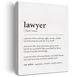 LEXSIVO Lawyer Definition Print Canvas Wall Art Law Office Decor Modern Lawyer Painting 12x15 Canvas Poster Framed Ready to Hang Dictionary Artwork Lawyer Gift