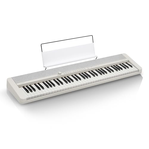 Image of Casio Casiotone CT-S1-76 76-Key Portable Keyboard - White | Touch-sensitive, retro design; stereo grand piano + 60 AiX tones; USB-MIDI; for beginners to pros