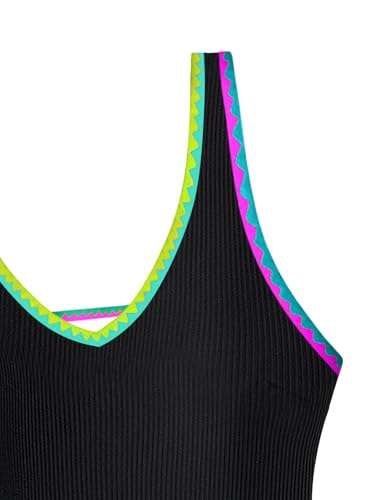 Image of Foxiny Sexy Backless Cheeky High Cut Leg Thong V Neck One Piece Swimsuit