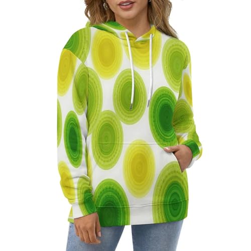 Pull Hooded Sweatshirts Motif Aquarelle Imprimé Géométrique 3D - 2