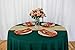 LTC LINENS Hunter Green Round Tablecloth 108 Inch - Stain-Resistant Polyester Cloth for 48