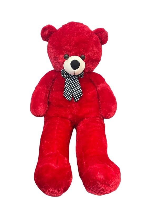 Image of Cionum Red Teddy Bear Soft Plush Toy for Kids - Cute Stuffed Toy - Soft Cuddly Plushie for Baby Boys & Girls, Return Gift - Teddybear 85cm