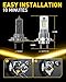 AUXITO H7 Bulb-40000 Lumen 6500K White, OEM Mini Size, Easy Plug & Play Installation, Halogen Fog Light Replacement, Error-Free CANBUS System, Pack of 2