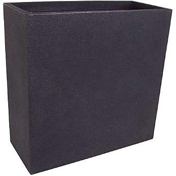 Spetebo XXL Plastic Plant Box Square Anthracite - 60 x 26 cm