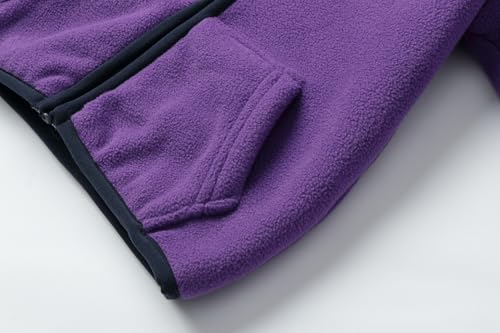 Image of Mud Kingdom Boys Girls Polar Fleece Jacket with Hood Winter Thick Warm Outerwear Funny Cartoon