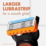 Gillette Fusion5 Razor Refills for Men, 5 Bladed Razor, with Precision Trimmer and Lubrastrip for a Close Shave, 12 Razor Blade Refills - Image 5