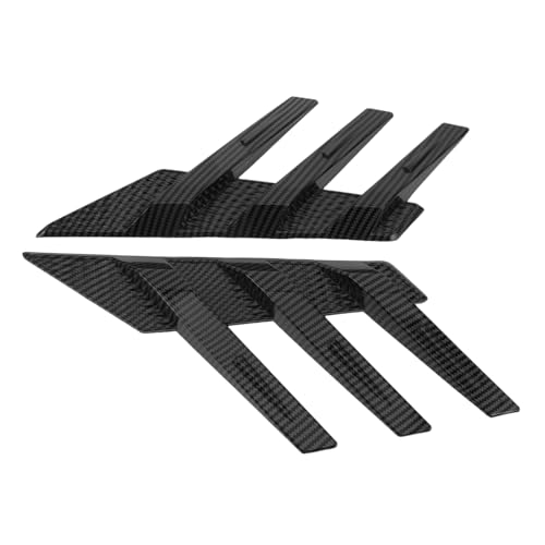 Décoration de fenêtre de voiture Anneome accessoire extérieur sortie d'air TPU noir