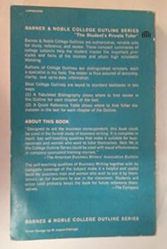 Paperback Business Writing (Barnes & Noble College Outline Series) Book