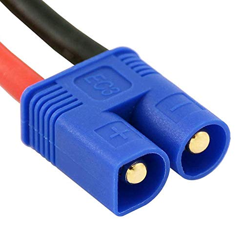 Conectores EC3 macho hembra para solucionar cortes de energía en batería Lipo de drones RC 5